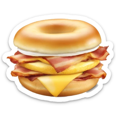 bacon egg and cheese bagel sticker
