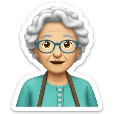 Abuelita en el cielo  sticker
