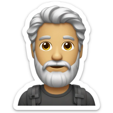 Diseñador con barba sticker