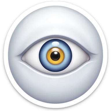 two eyeballs suspiciously looking to the side  sticker