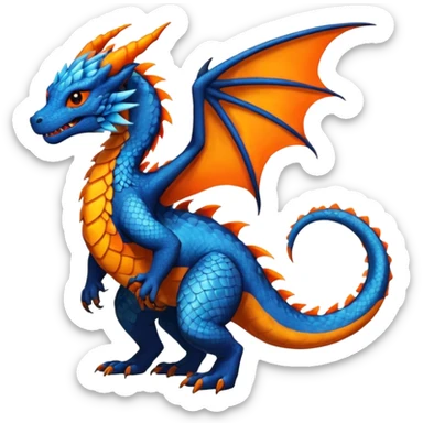 Dutch-Angel-Dragon-Salandit-Drudigon-fusion-animal-creature, full body  sticker