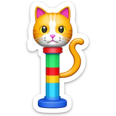 Cat pez sticker