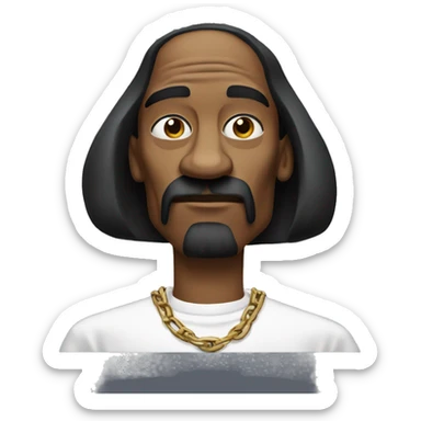 Snoop dog being serious sticker