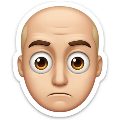 grossed out face  sticker