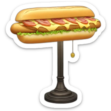 hoagie lamp sticker