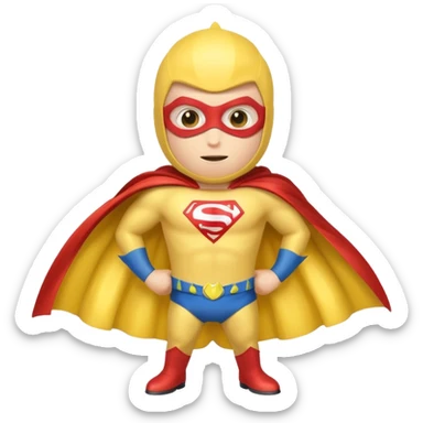 banana as superhuman sticker