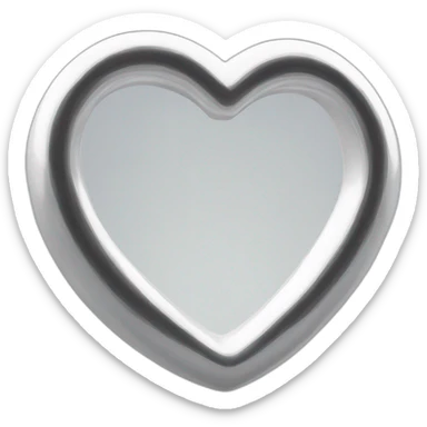 ring into the white heart  sticker