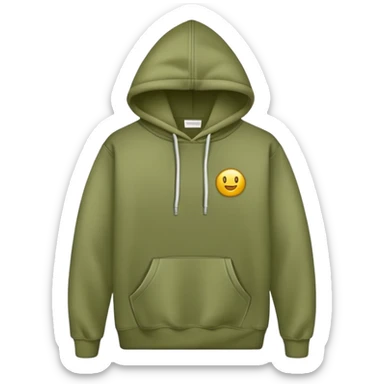 olive green hoodie sticker
