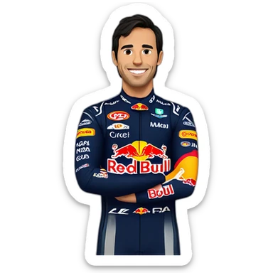 Sergio Pérez red Bull sticker