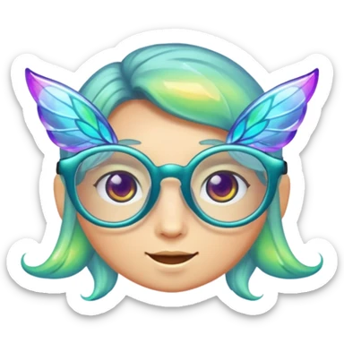 glasses with fae sticker