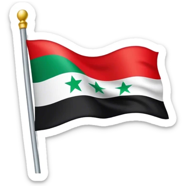 Syria flag sticker