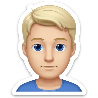 blue dress man sticker