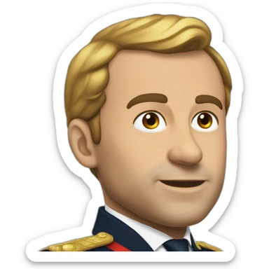 Macron jule césar sticker