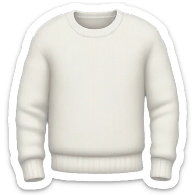 white sweater sticker