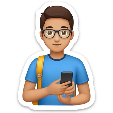emoji para mi portfolio web de desarrollador "Milton dev" Soy Milton Mosquera, estudiante de un Ingenieria  Apasionado por el desarrollo, ciencia de datos y los videojuegos, busco crear soluciones innovadoras con mi conocimiento en desarrollo.  sticker