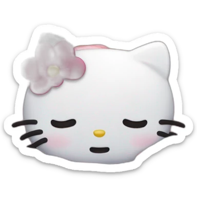 Hello kitty sleeps sticker