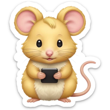 yellow haired mice sticker