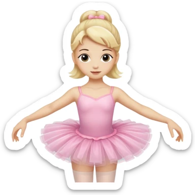 balerina blonde sticker