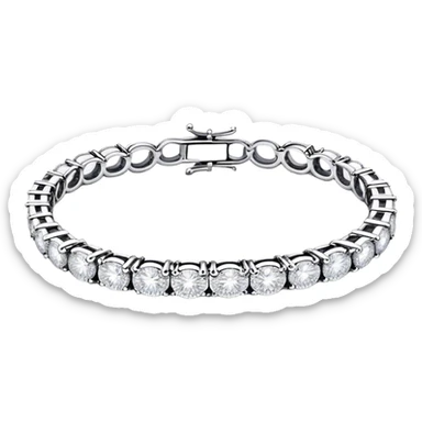 Diamond tennis bracelet sticker