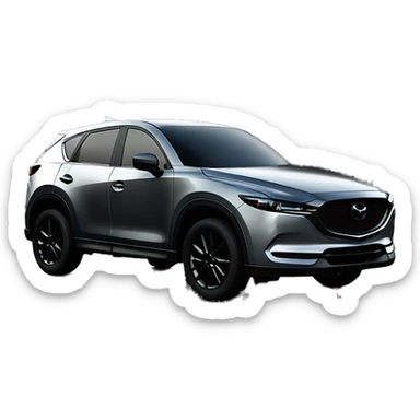 mazda cx5 2024 polymetal grey with black rims sticker