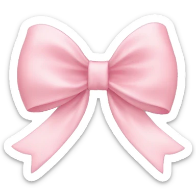 pastell rose bow  sticker