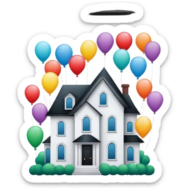 House of balloons sticker