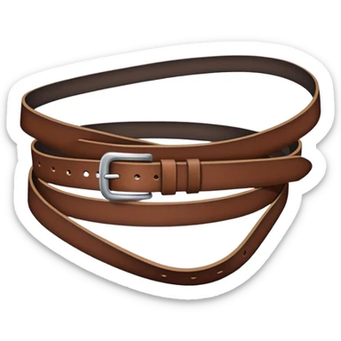 a belt whipping sticker