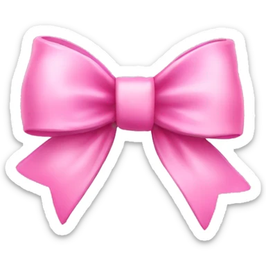 Sweet pink bow sticker