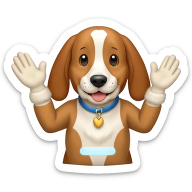 bassethound clapping sticker