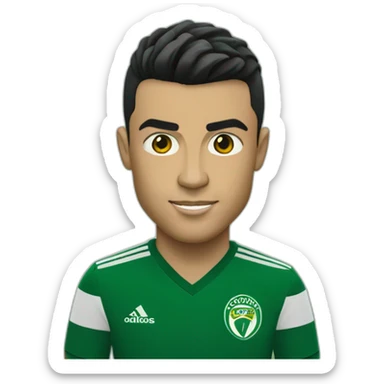 Cristiano Ronaldo playing for Sporting CP sticker