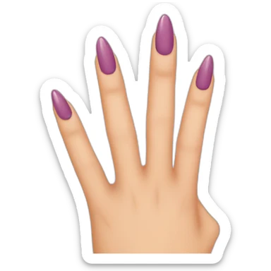 Coquette finger nails sticker