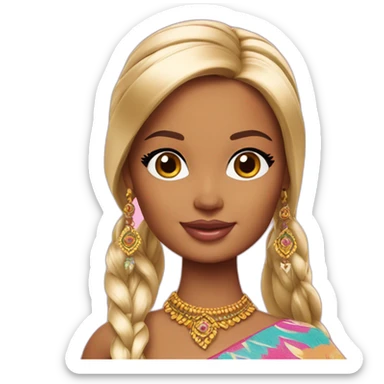 Barbie-indienne sticker
