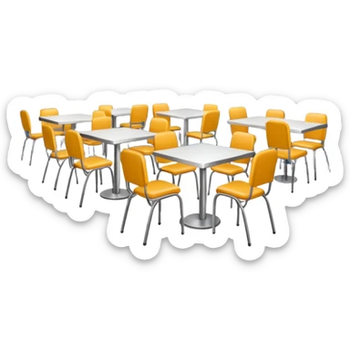 un comedor  de cafeteria sticker