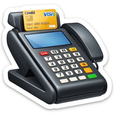 credit card point of sale sticker