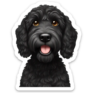 black labradoodle  sticker