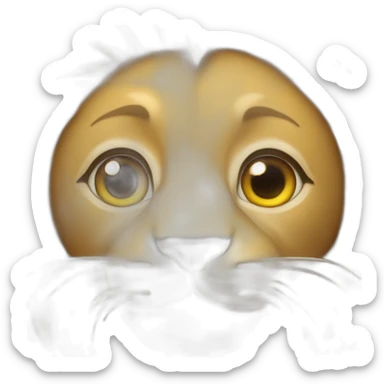 chat qui tue un lion sticker