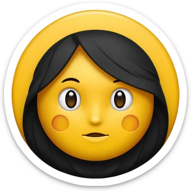 Un rond jaune foncé avec une étoiles noire au milieu sticker