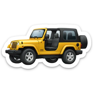 2004 long two door Jeep  sticker