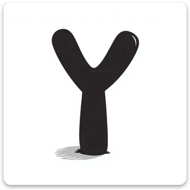 The letter Y sticker