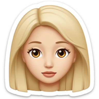 pretty genmoji that looks like Katrina Kiaf sticker