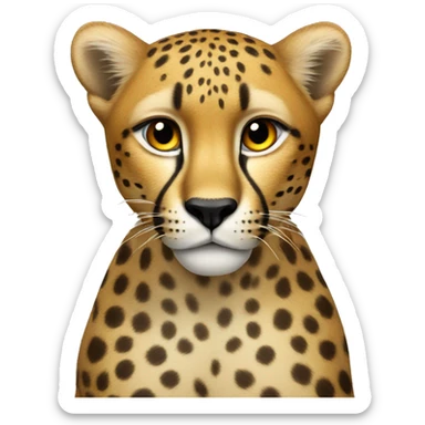 cheetah sticker