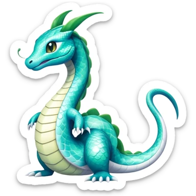 Seviper-Dragonair-Dratini-hybrid, full body, 4 legs sticker