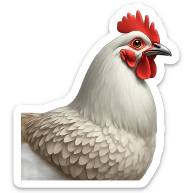 Araucana hen sticker