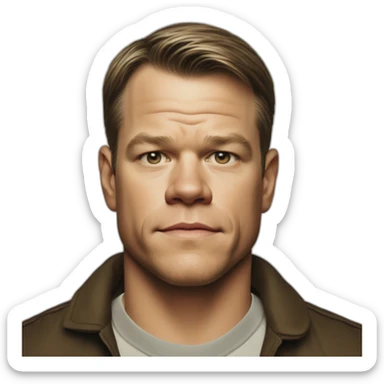 matt damon in good will hunting sticker
