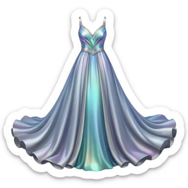 Iridescent  gown sticker
