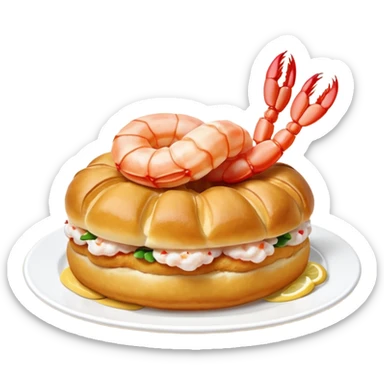 Un choux à la crevette (au lieu d’un choux à la crème) sticker