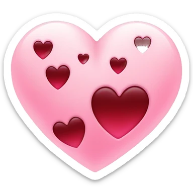 Heart with holes sticker