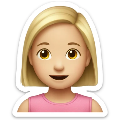 3 year old girl with Down syndrome  sticker