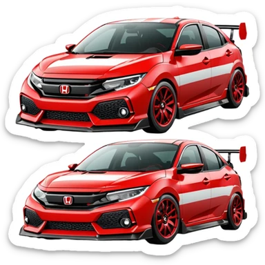 100 thieves Honda civic sticker