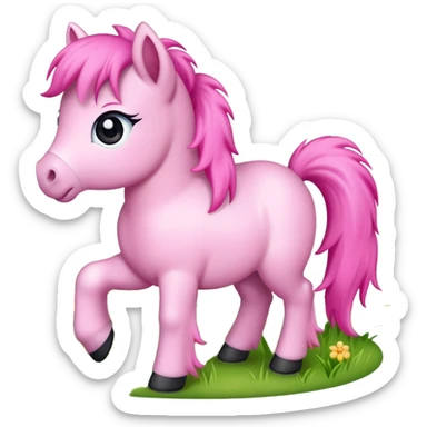 Pink pony club sticker